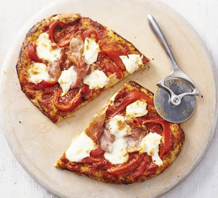 Prosciutto & pepper pizzas 