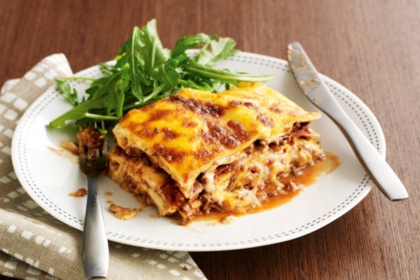 Prosciutto & porcini lasagne