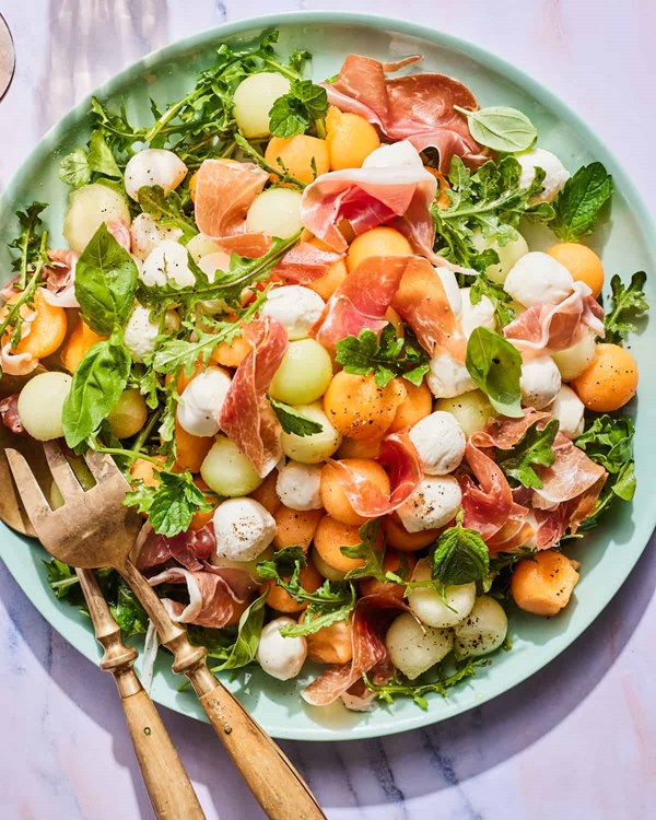 Prosciutto and melon salad