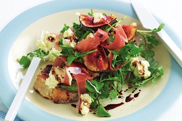 Prosciutto, fig & ricotta bruschetta