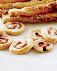 Prosciutto-Fontina pinwheels