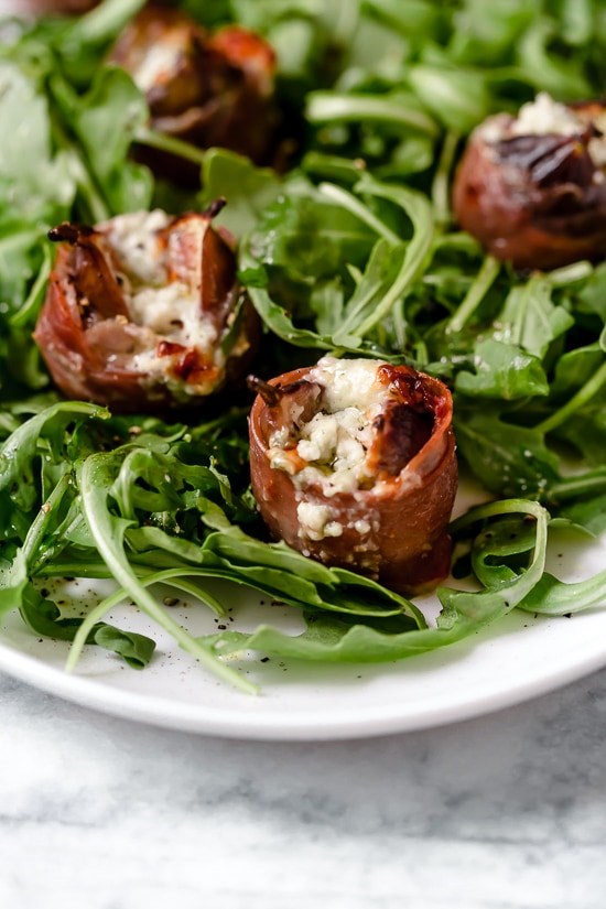Prosciutto wrapped figs with blue cheese (grill or air fryer)