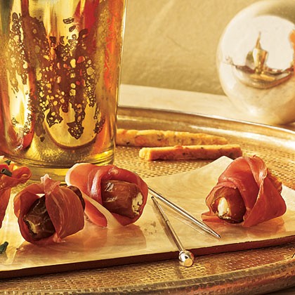 Prosciutto-wrapped stuffed dates