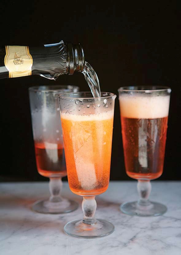 Prosecco and Aperol cocktail