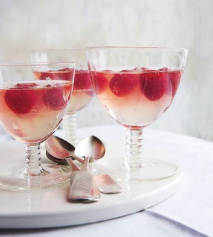 Prosecco-raspberry gelée