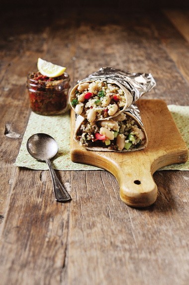 Protein-happy quinoa wraps