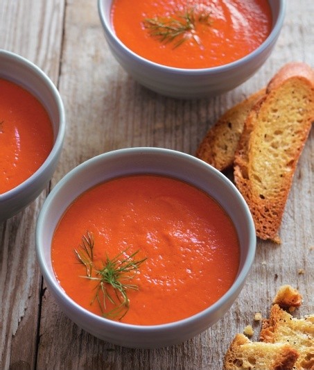 Provençal fennel & red pepper soup