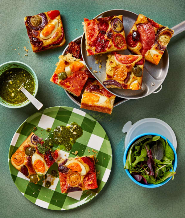 Provençal-ish picnic squares