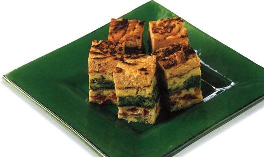 Provençal omelette cake