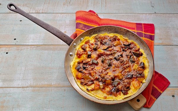 Provençal omelette (Ratatouille omelette)