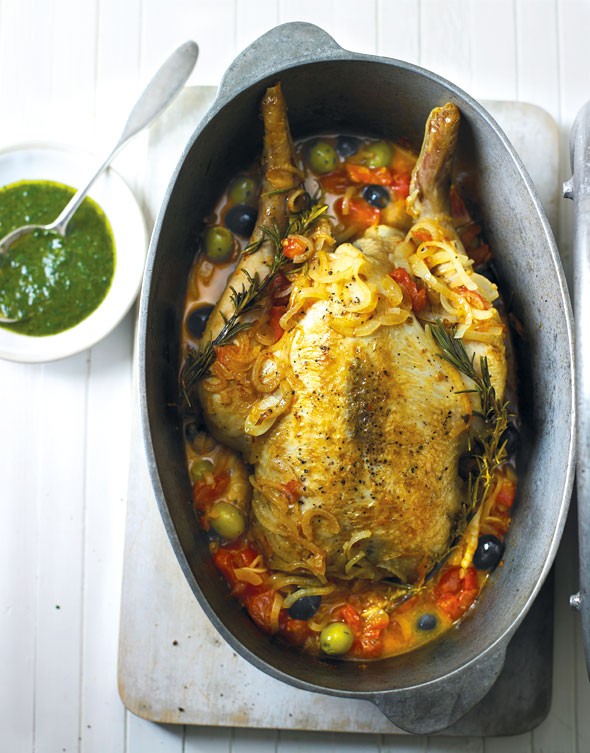 Provencal pot-roast with pistou