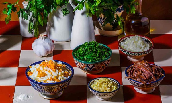 Provençal salad (Salade d’oeufs dur)