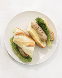 Provençal-style chicken sausage