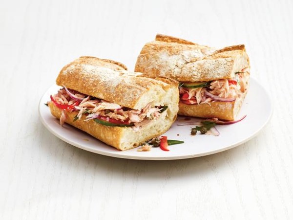 Provençal tuna sandwiches