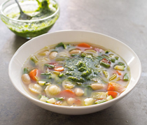 Provençal vegetable soup (Soupe au pistou)