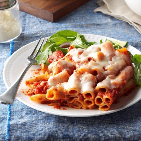 Provolone ziti bake