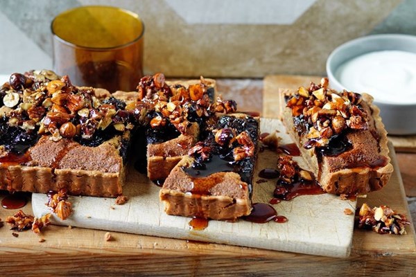 Prune & nut crostata