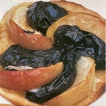 Prune and apple galettes