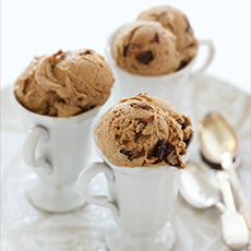 Prune and Armagnac ice cream