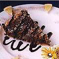 Prune and bitter chocolate tart