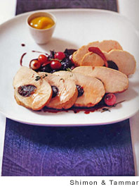 Prune-stuffed pork roast