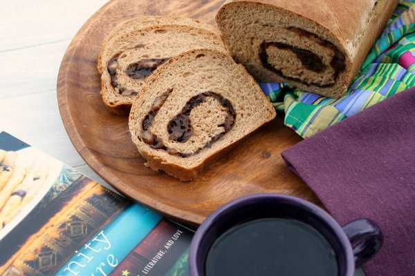 Prune walnut swirl bread
