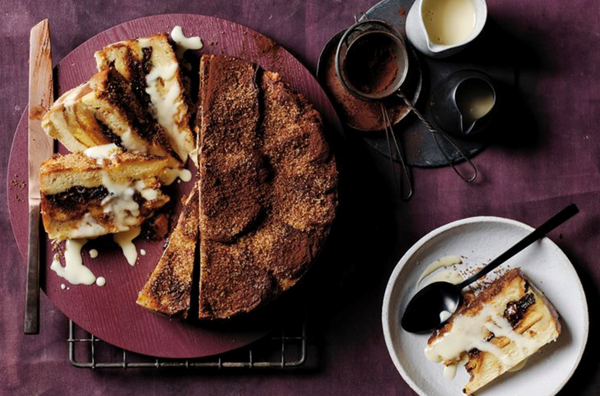 Prune, whisky and dark chocolate pudding
