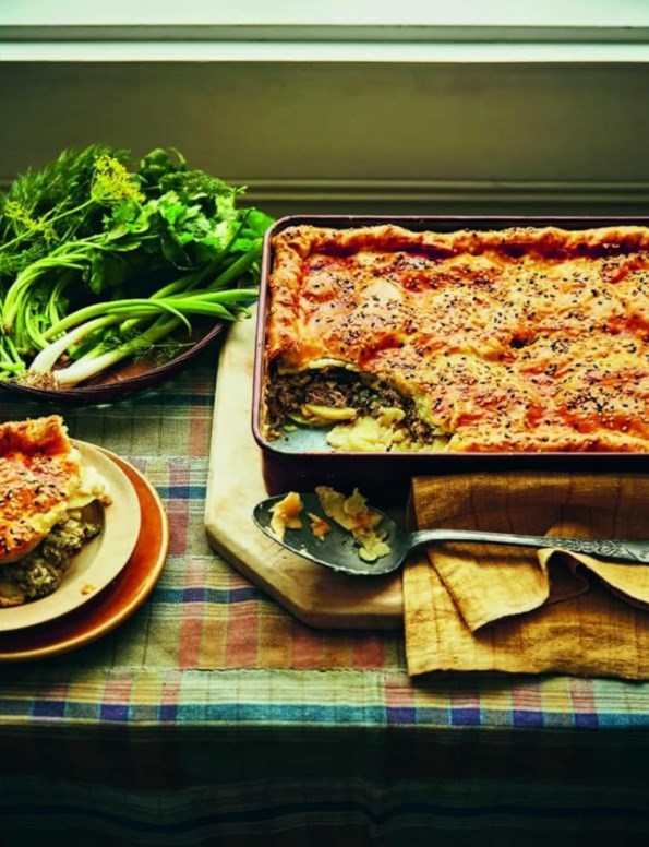Pryazovia Greek meat and potato pie (Kobete)