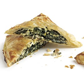 Puff pastry spanakopita