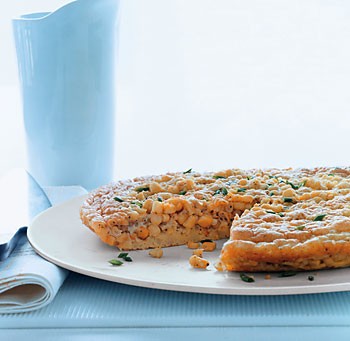 Puffy corn omelet