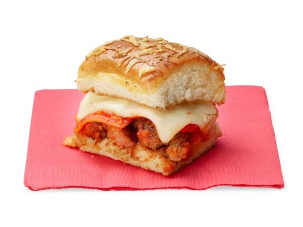Pull-apart pizza sandwiches