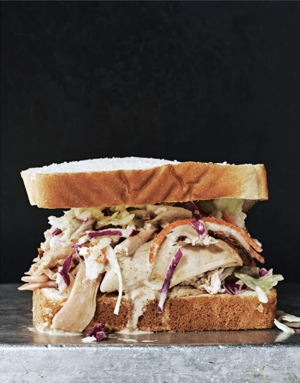 Pulled chicken sandwiches