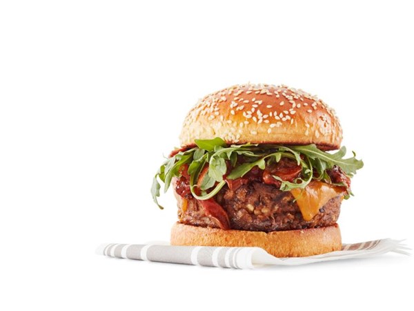 “Pulled pork” veggie burgers