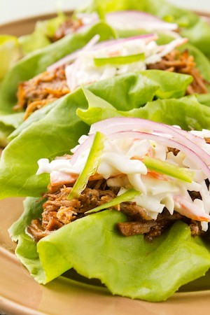 Pulled pork with classic coleslaw