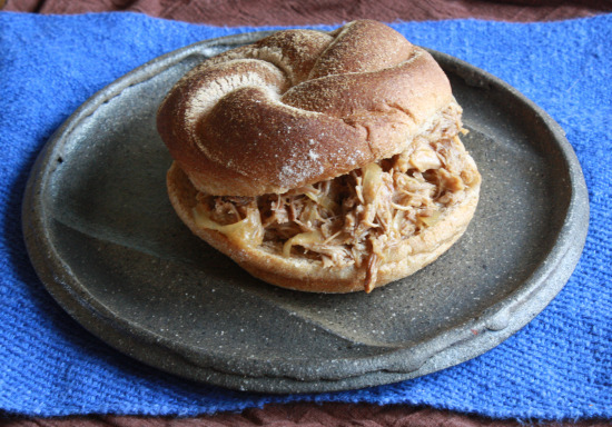 Pulled pork with sweet and hard cider