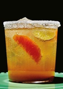 Pulpy salty citrus soda