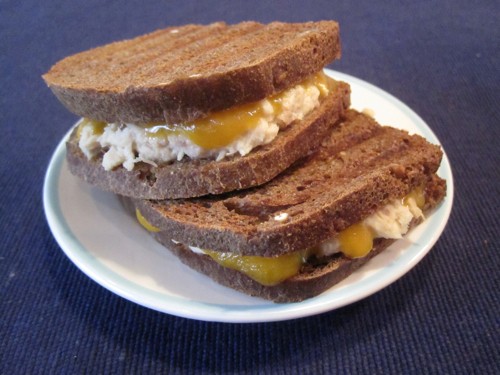Pumpernickel tuna melt