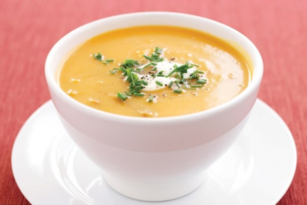Pumpkin & bacon soup