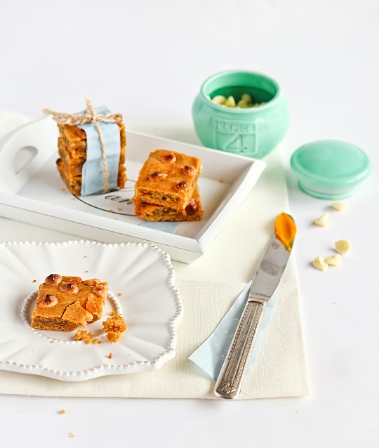 Pumpkin & brown butter blondies