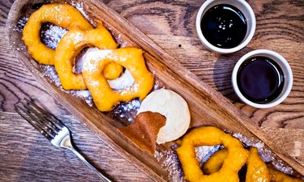 Pumpkin & sweet potato doughnuts (Picarones)