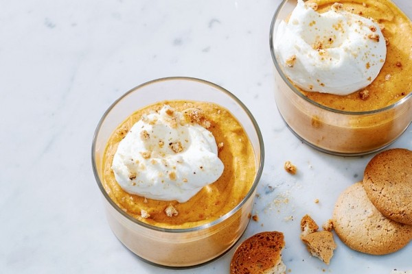 Pumpkin amaretti mousse
