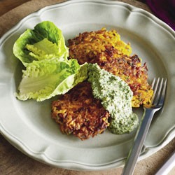 Pumpkin and bacon fritters