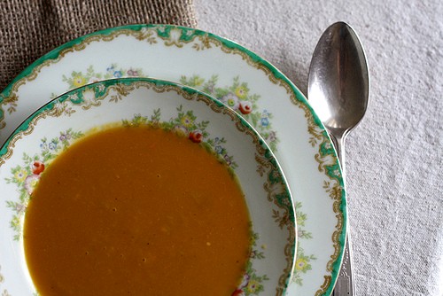 Pumpkin and butternut squash soup 