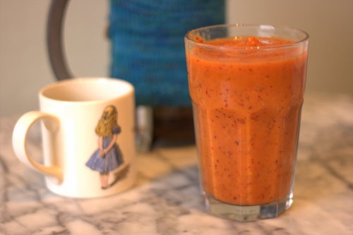 Pumpkin and cranberry smoothie