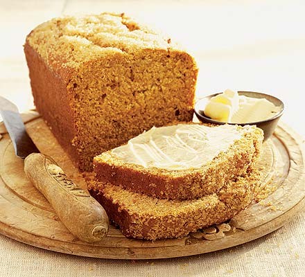 Pumpkin and ginger teabread