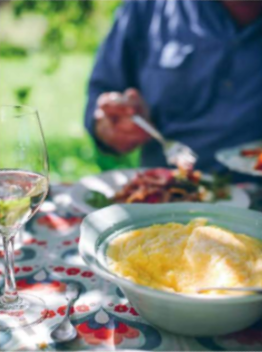 Pumpkin and Parmesan polenta