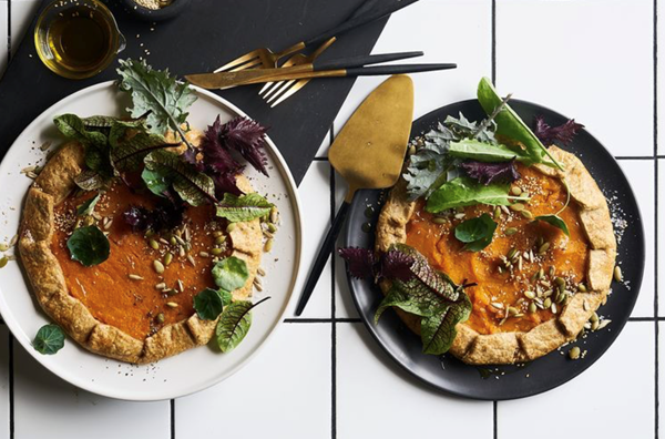 Pumpkin and Stilton galette