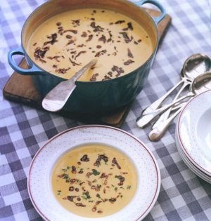 Pumpkin and sweet potato soup