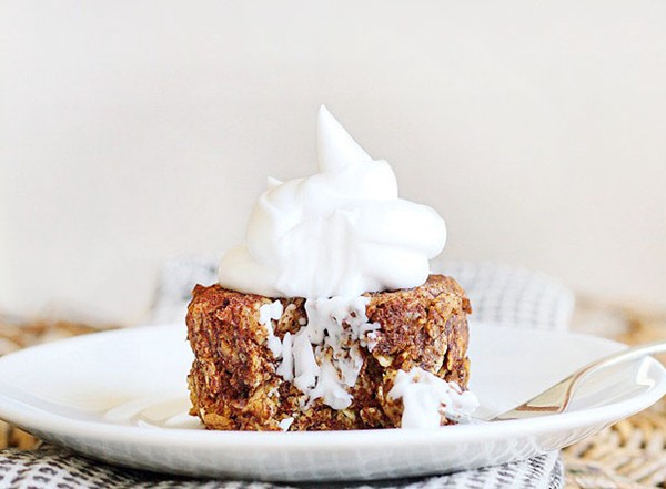 Pumpkin baked oatmeal for one