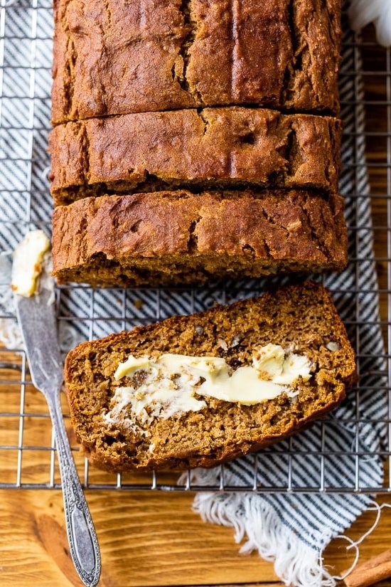 Pumpkin banana bread